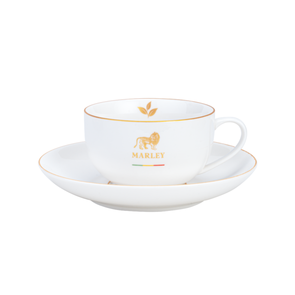 Taza con platillo porcelana 300 ml - Marley Coffee