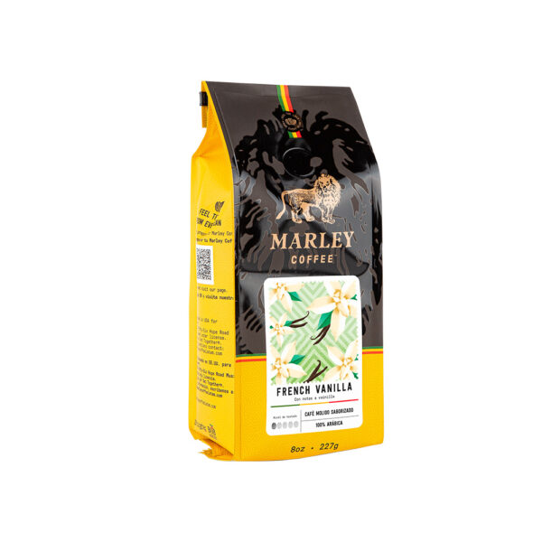 French Vanilla 227gr - Marley Coffee Café Molido Saborizado - Imagen 2